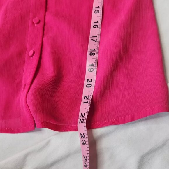 J. Crew Women's Size 00 Pink Ruffle Top Blouse - Picture 5 of 7